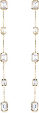 Ettika Baguette Crystal Linear Drop Earrings