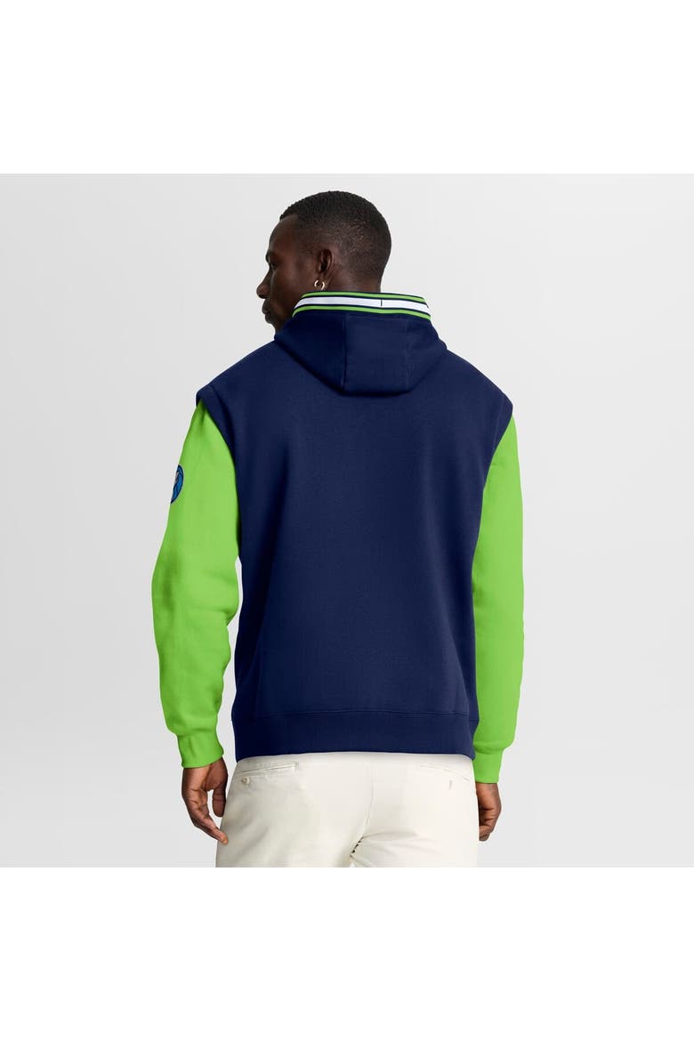 Men's Fanatics  Navy/Green Minnesota Timberwolves Half Court Shot Clock Fastbreak Hoodie, Alternate, color, Navy