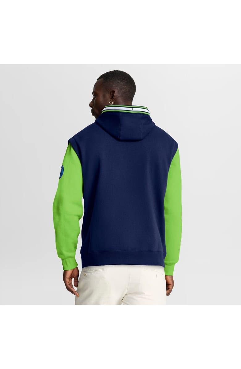 FANATICS Men's Fanatics  Navy/Green Minnesota Timberwolves Half Court Shot Clock Fastbreak Hoodie, Alternate, color, Navy