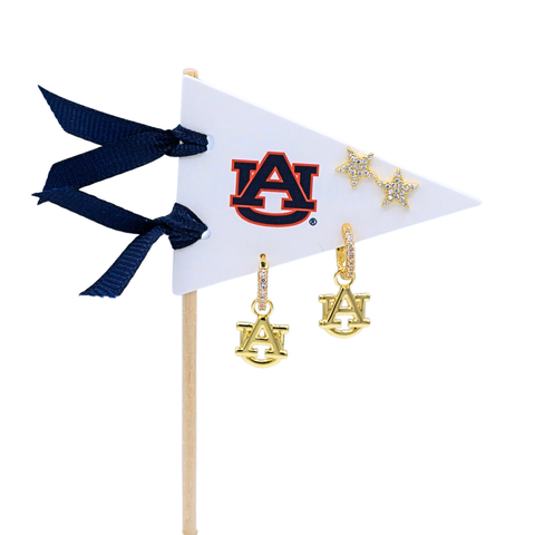 Auburn University Pennant Pair Earring Set