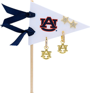Color Shout Auburn University Pennant Pair Earring Set