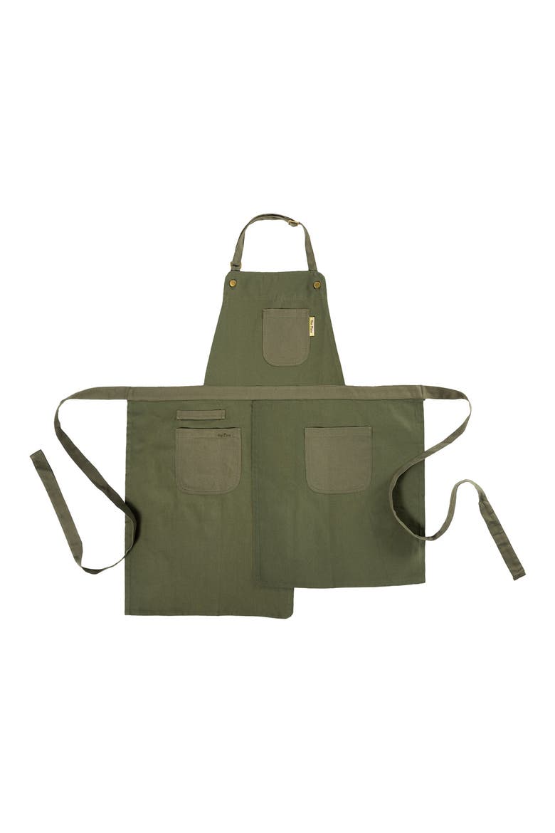 Home Cook Cotton Apron, Main, color, SAGE