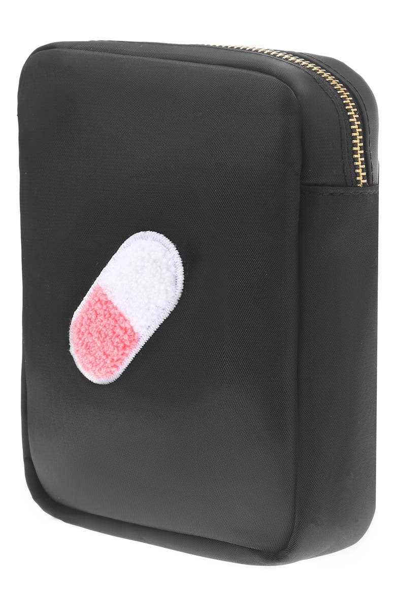 Bloc Bags Mini Pill Cosmetics Bag, Alternate, color, Black