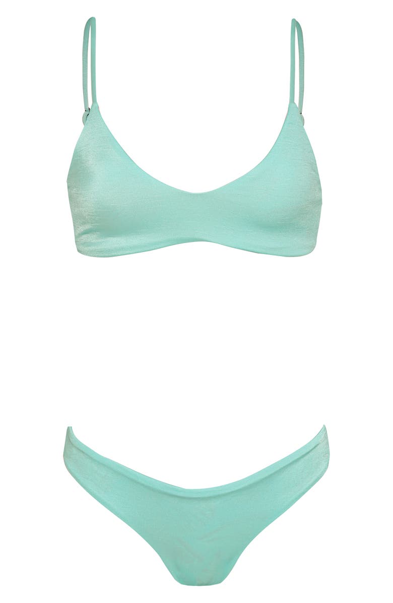 Maaji Blue Heaven Iconic Reversible Bikini Bottoms, Alternate, color, Pastel Blue