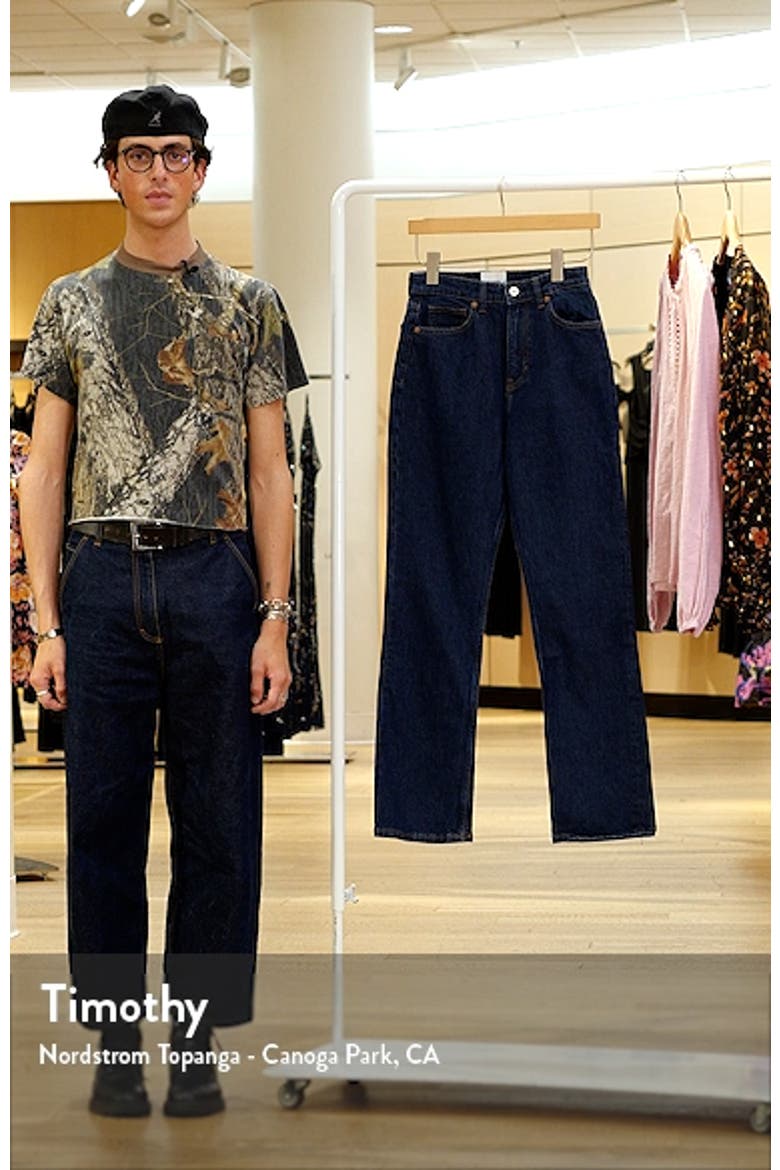 Jax High Waist Straight Leg Jeans video