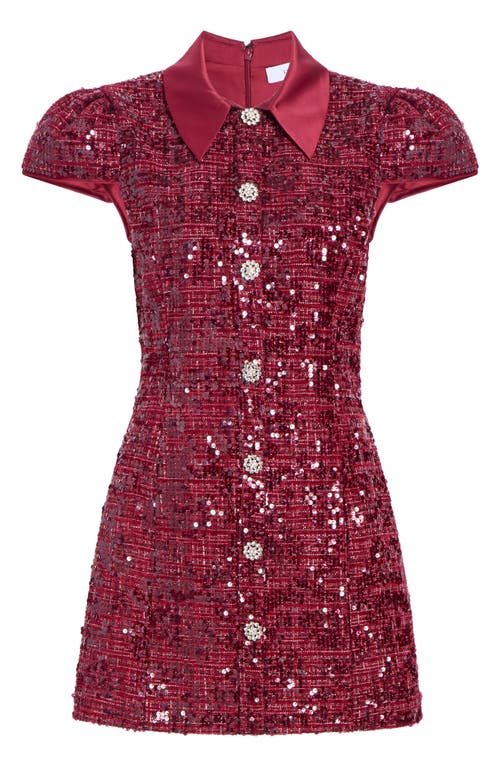 Likely Estella Sequin Minidress In Red