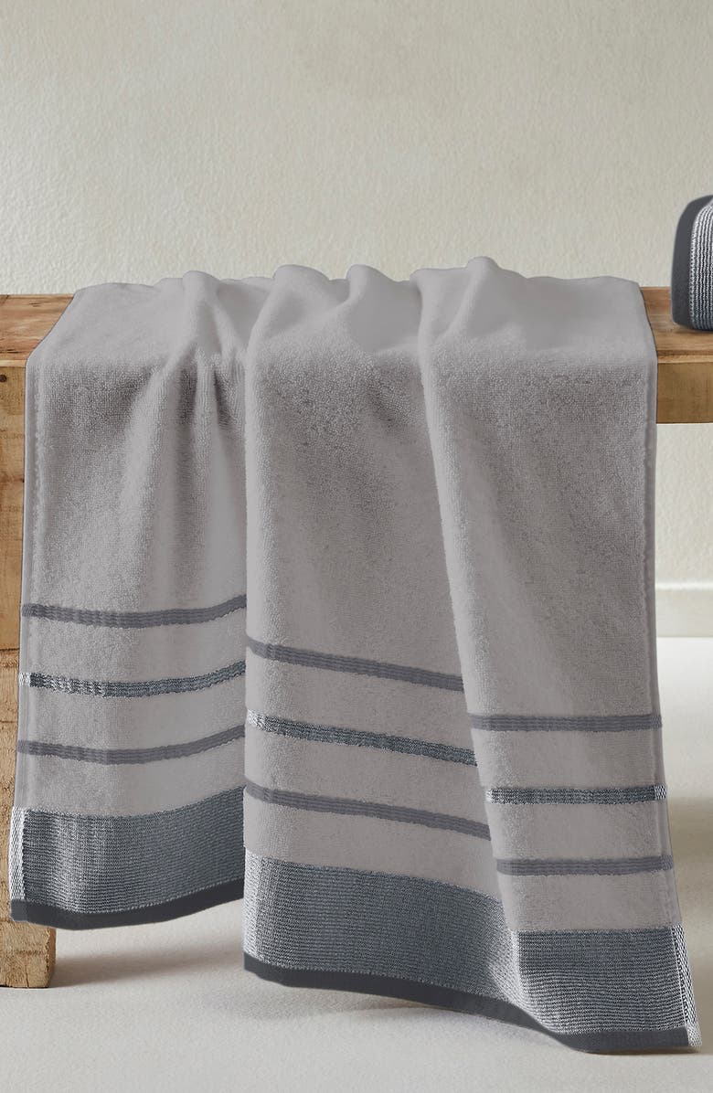 Woven & Weft Decorative 6-Piece Towel Set, Alternate, color, Light Grey / Mid Grey