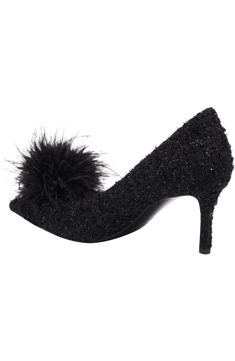 Kate Spade New York marabou pointed toe pump, Alternate, color,