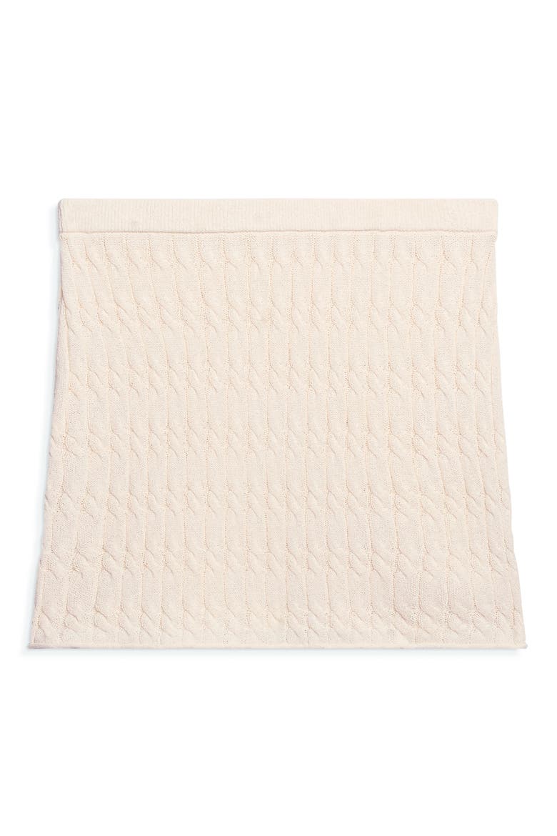 Cable Knit Miniskirt, Alternate, color, IVORY