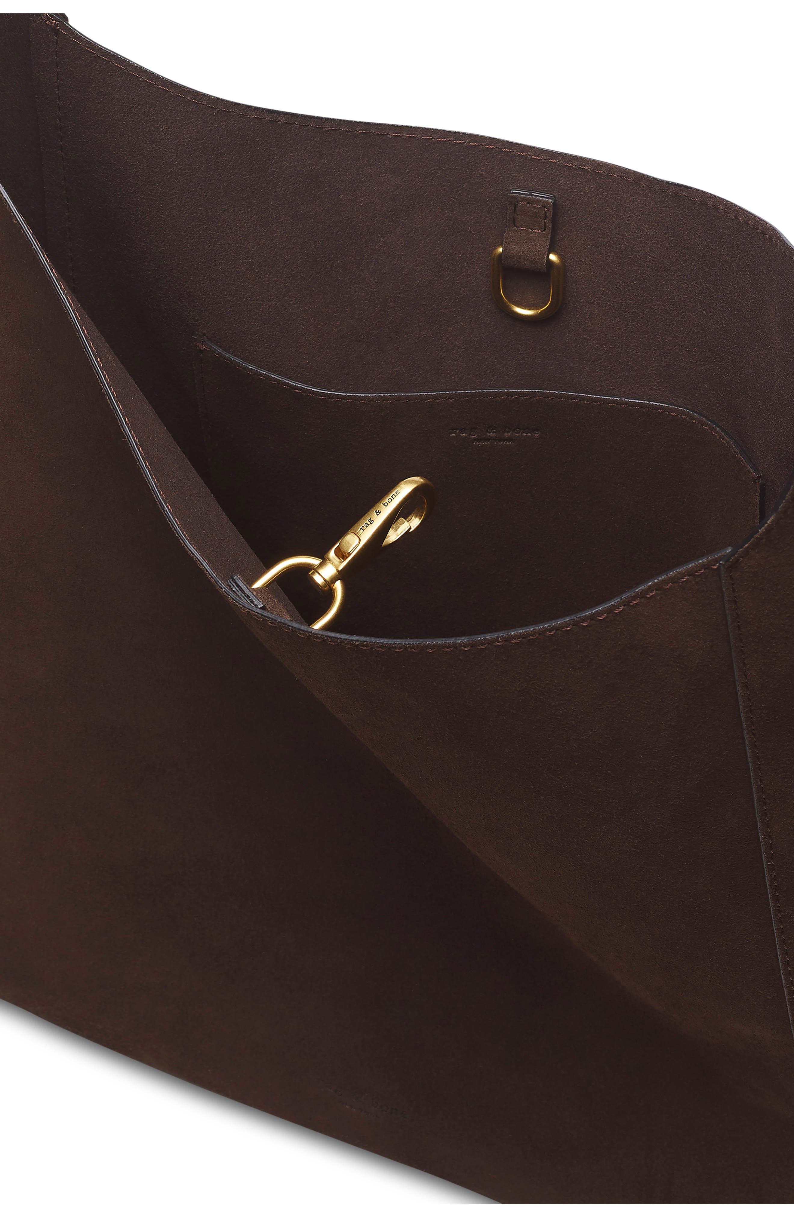 rag & bone Belize Suede Shopper Tote, Alternate, color, 