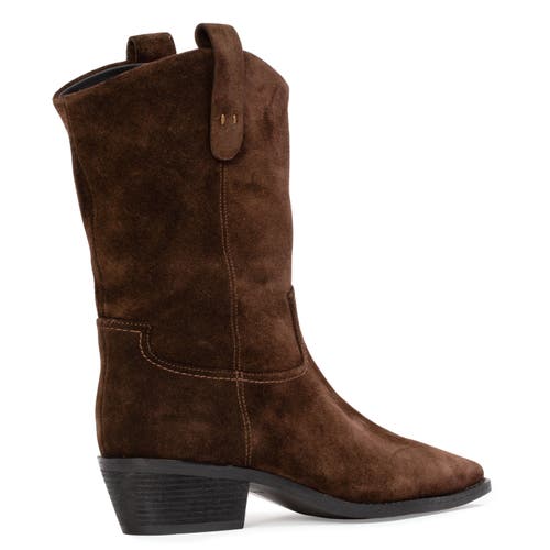 Black Suede Studio Casey 55 Suede Boot In Brown