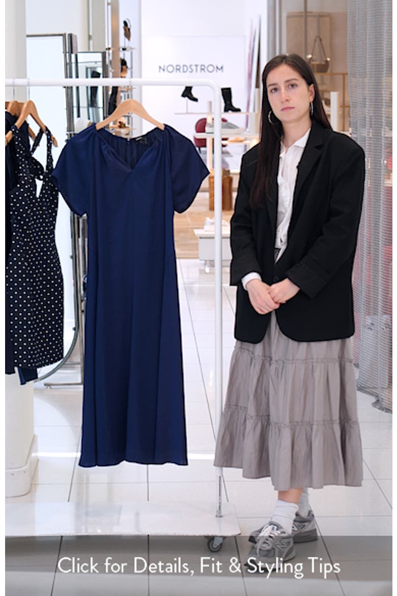 Fit & Flare Satin Midi Dress video