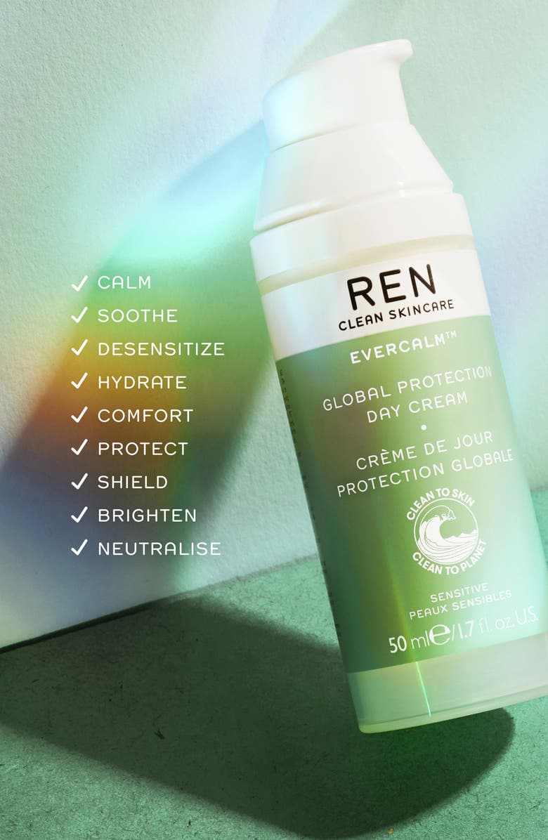 REN Clean Skincare Evercalm<sup>™</sup> Global Protection Day Cream, Alternate, color, 