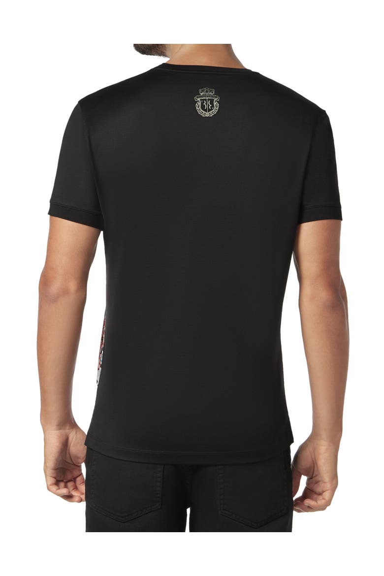 T-Shirt Round Neck Palms Men, Alternate, color, white/red