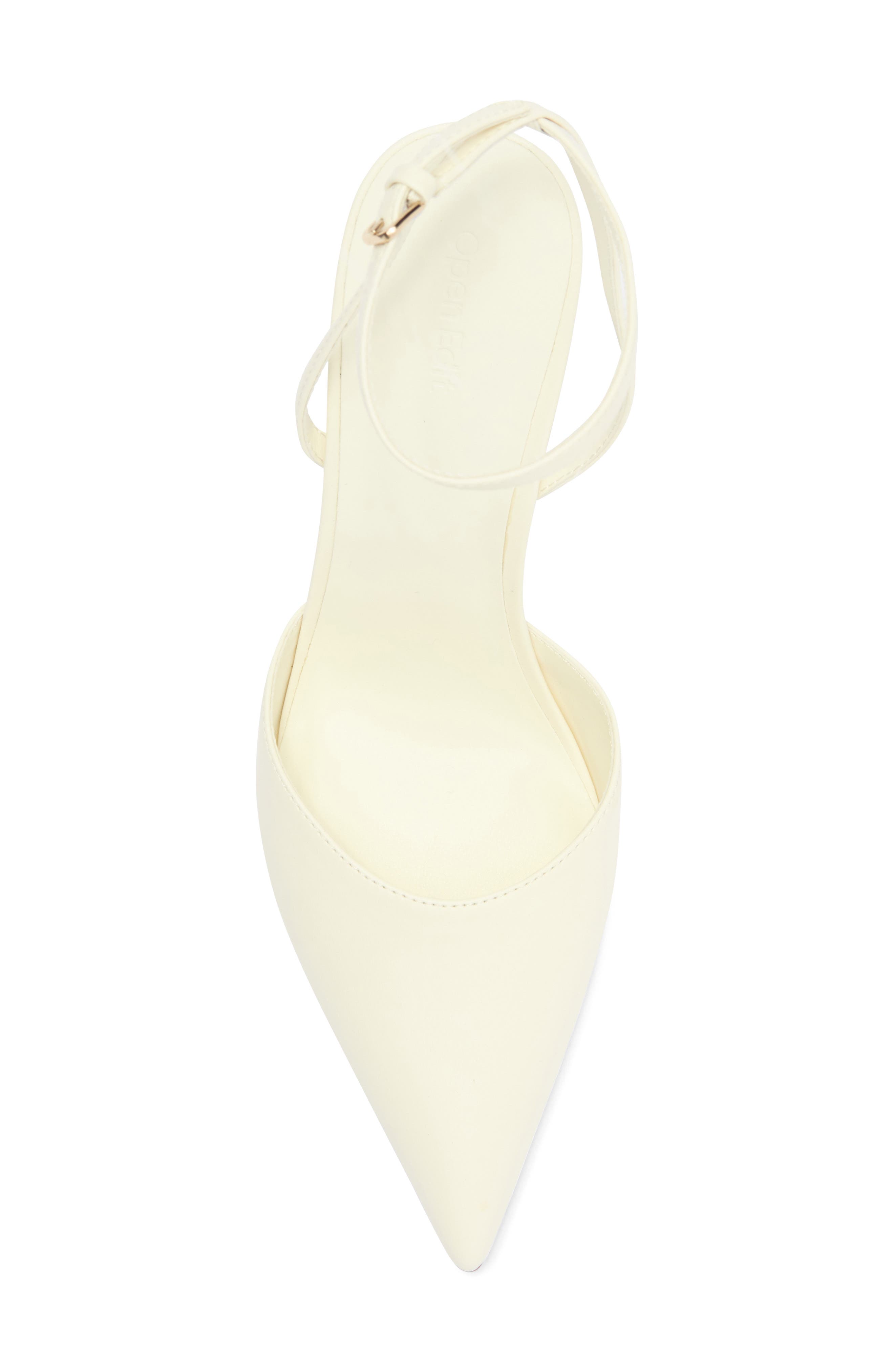 Neesha Ankle Strap Pump, Alternate, color, IVORY EGRET