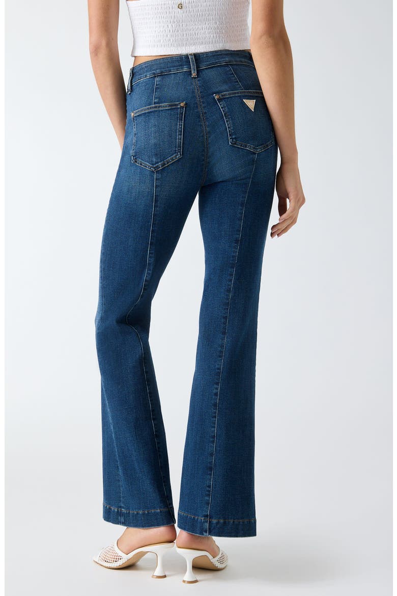 New Faye Flare Jeans, Alternate, color, BLUE
