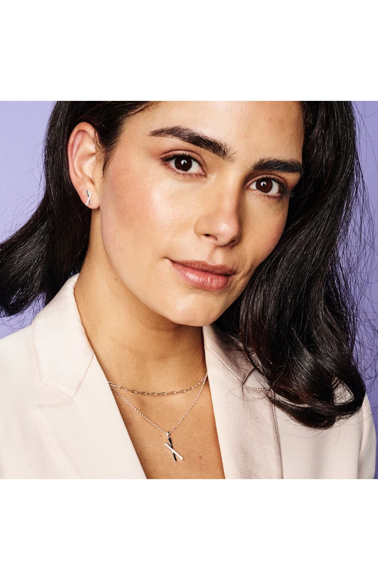 Toolally Snow Kiss Pendant Necklace, Alternate, color, Sterling Silver