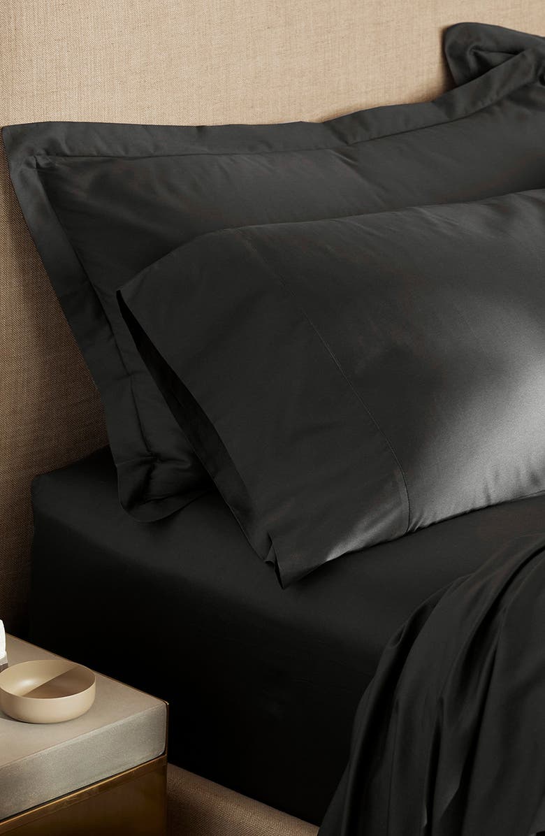 Boll & Branch Signature Hemmed Sheet Set, Alternate, color, Night