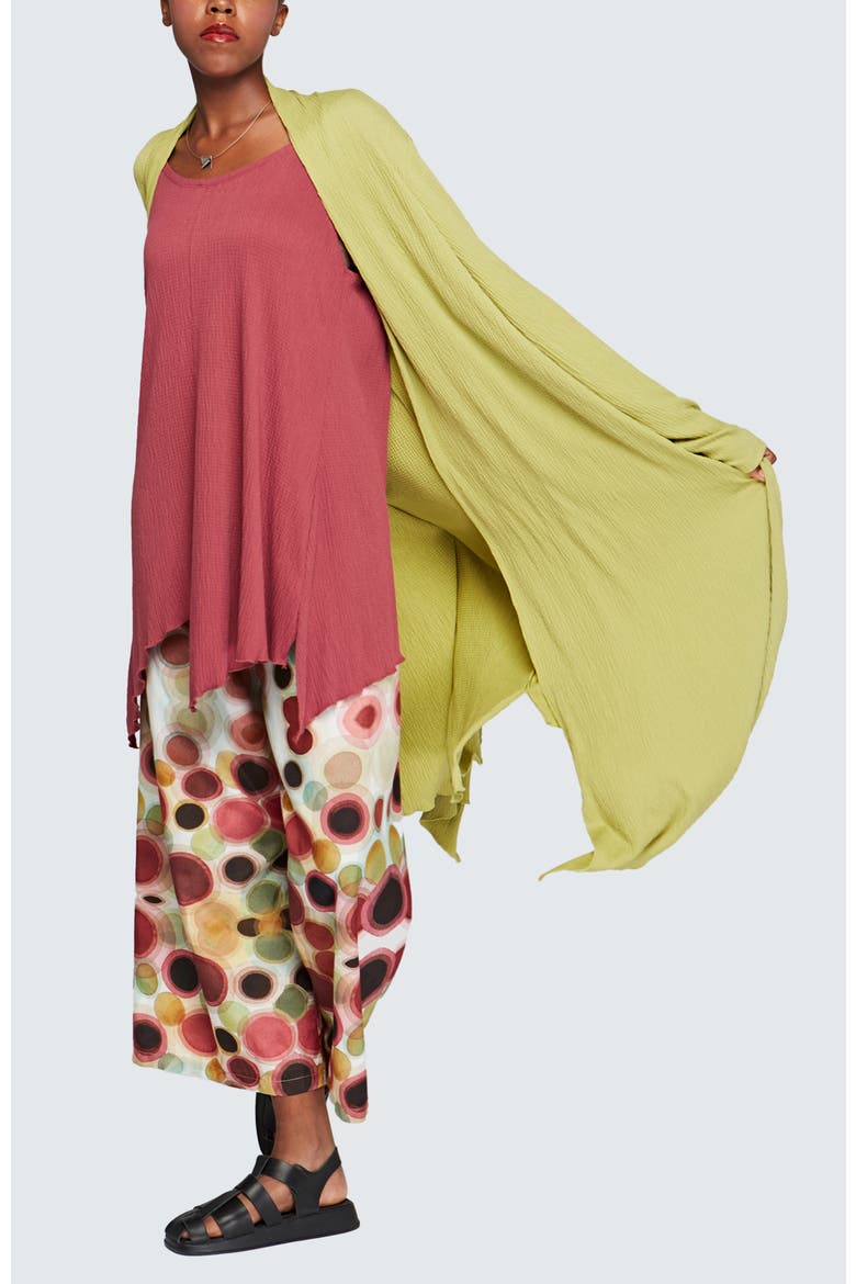 Celeste Wrinkled Duster, Alternate, color, Lime