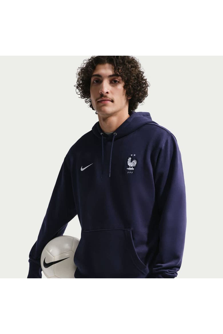 Men's Nike Blue France National Team Club Hoodie, Alternate, color, Blue