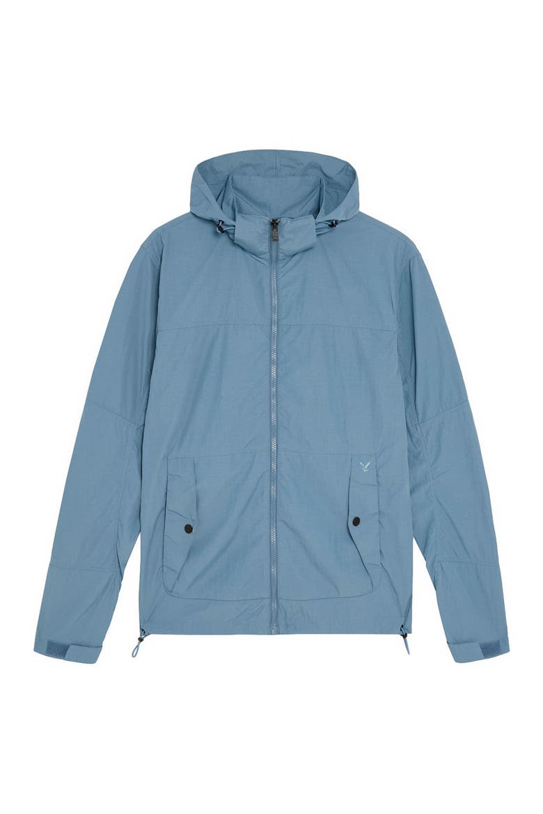 Long Sleeve Stow Away Jacket, Alternate, color, Ocean Sky