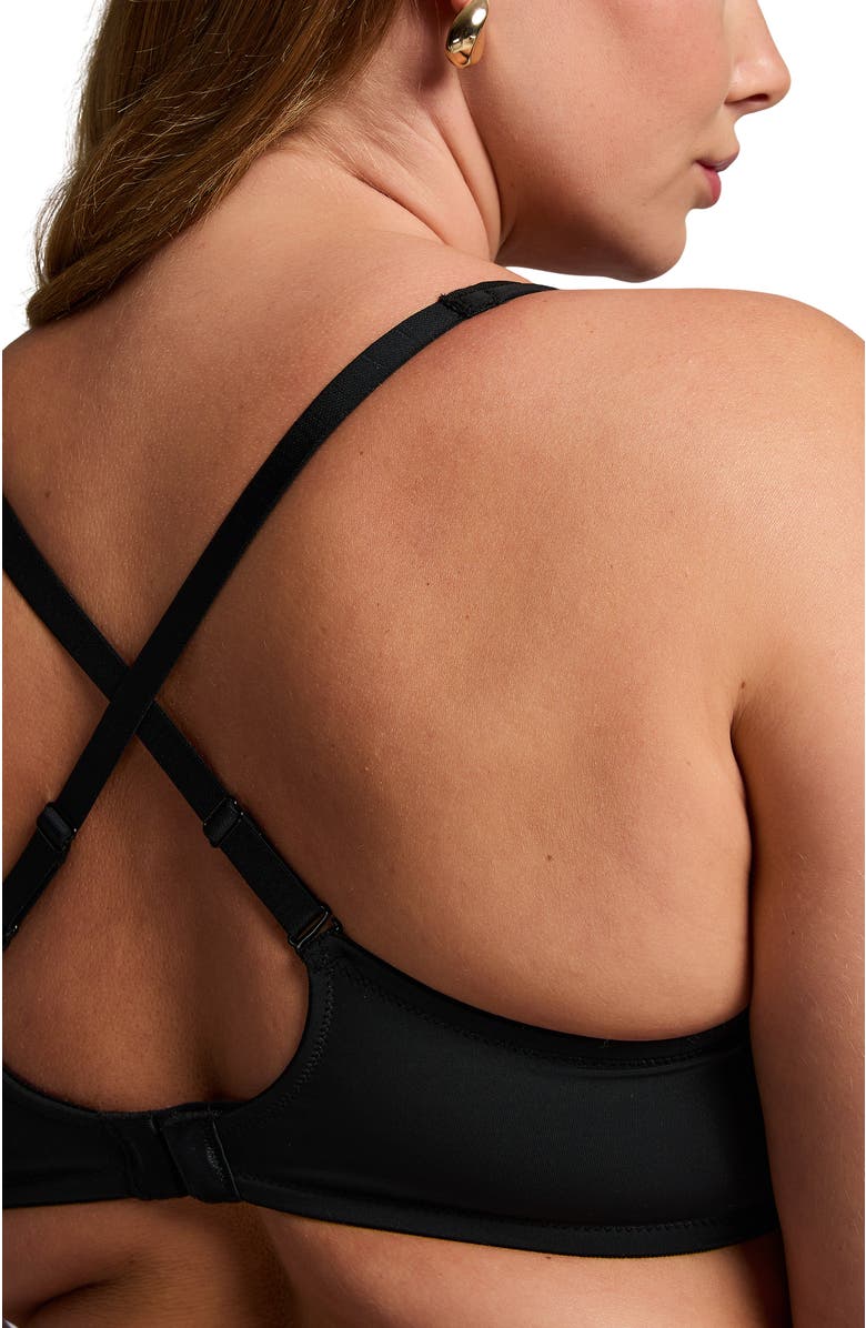 Hunkemöller Mesh Non-padded Underwired Bra, Alternate, color, Caviar