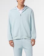 PLEIN SPORT Pique Zip Hoodie Icon Men