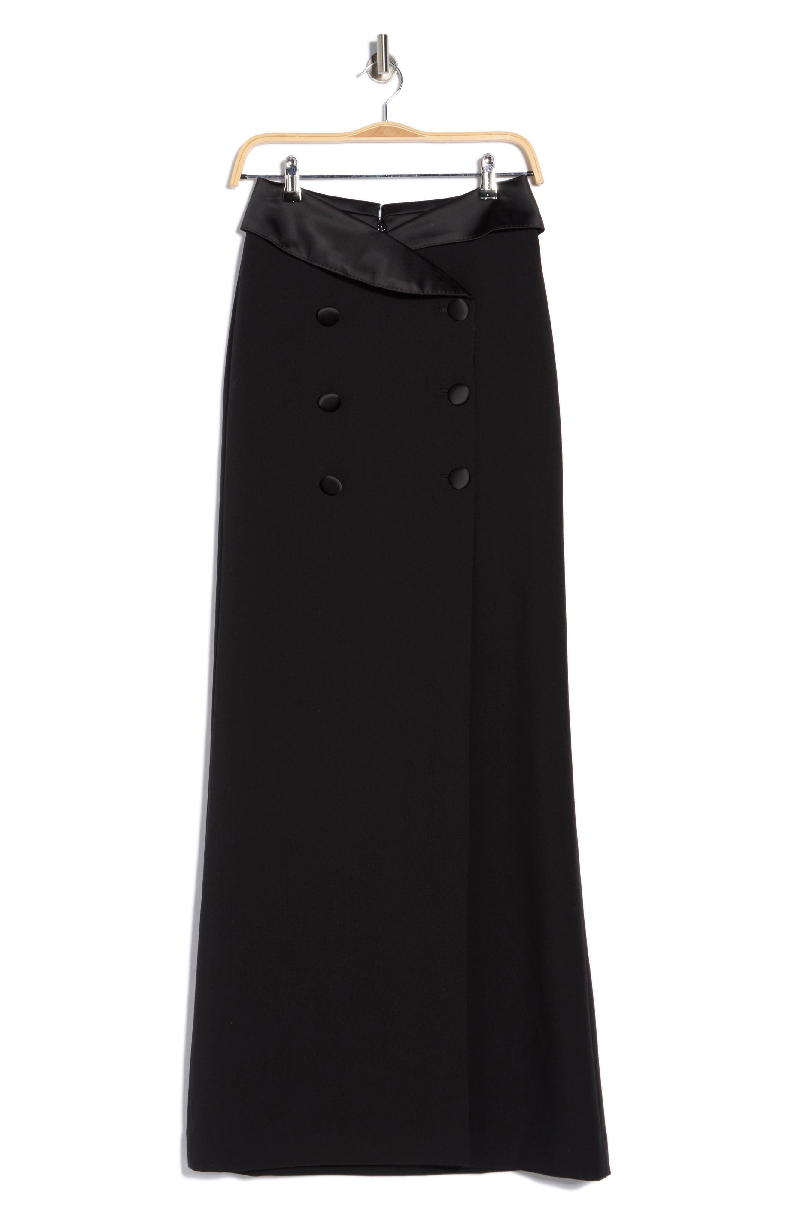 L'AGENCE Diara Tuxedo Maxi Skirt (Women) | Nordstromrack