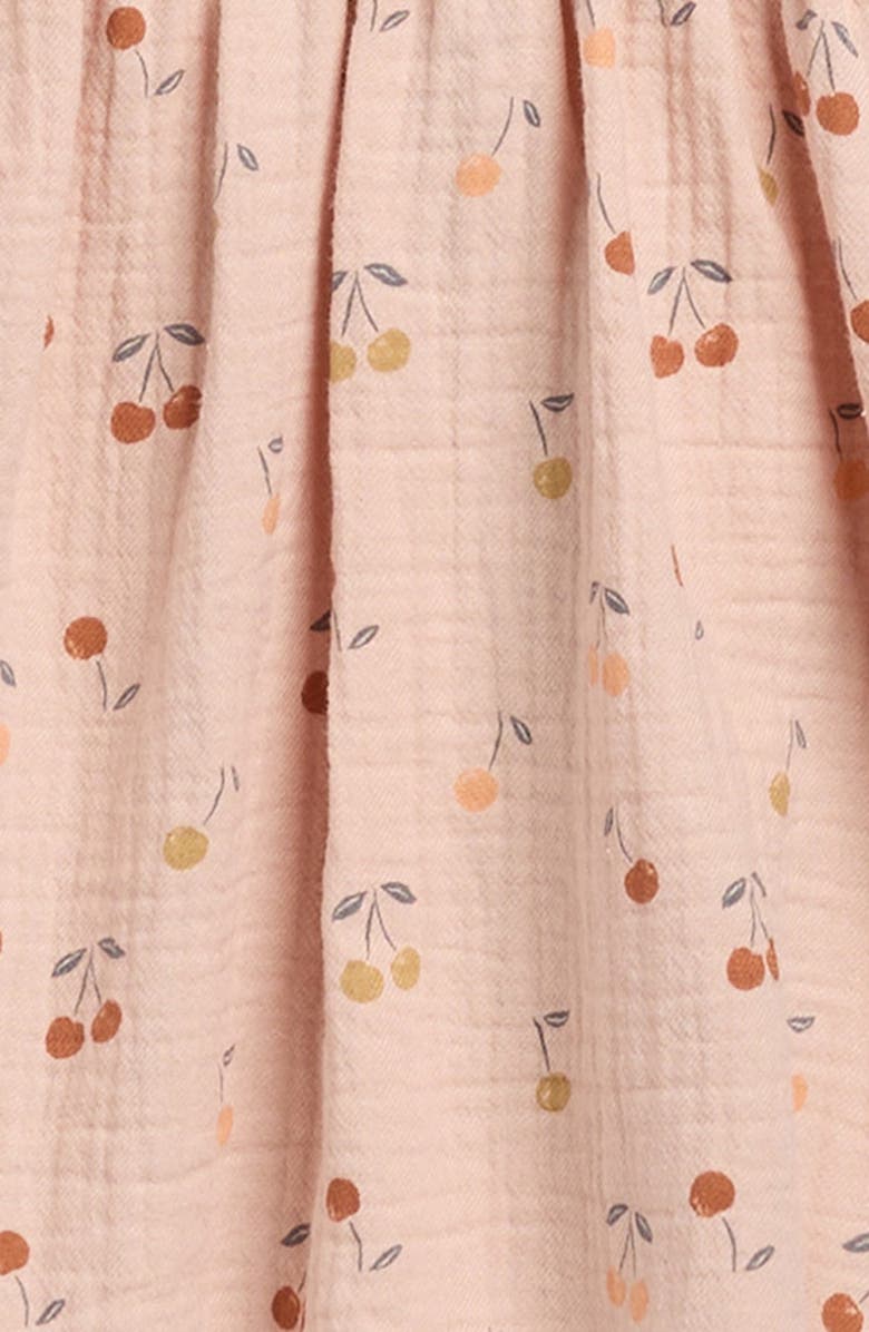 QUINCY MAE Alina Cotton Gauze Dress & Bloomers Set, Alternate, color, Blush