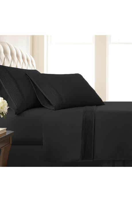 SOUTHSHORE FINE LINENS Premium Collection Pleated Extra Deep Pocket Sheet Set