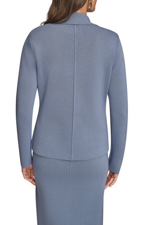 Donna Karan New York Double Breasted Sweater Blazer In Gray