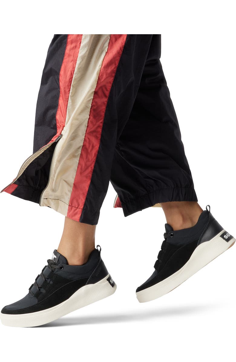 SOREL Out N About IV Waterproof Sneaker, Alternate, color, Black/ Gum 2