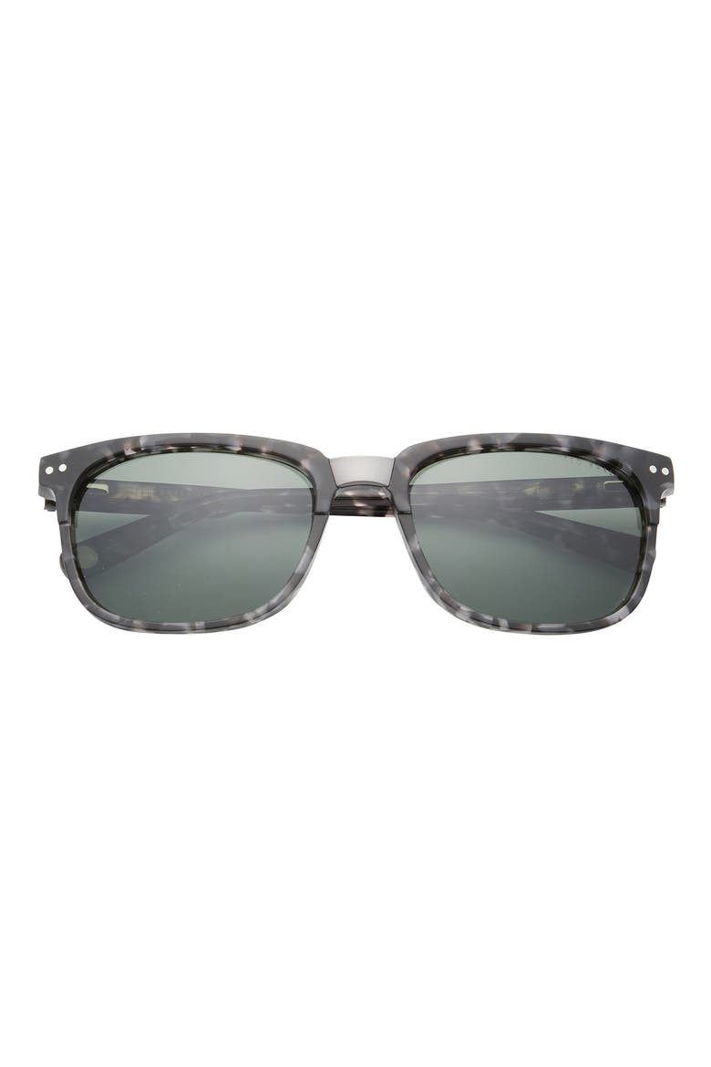 56mm Polarized Square Sunglasses, Main, color, GREY