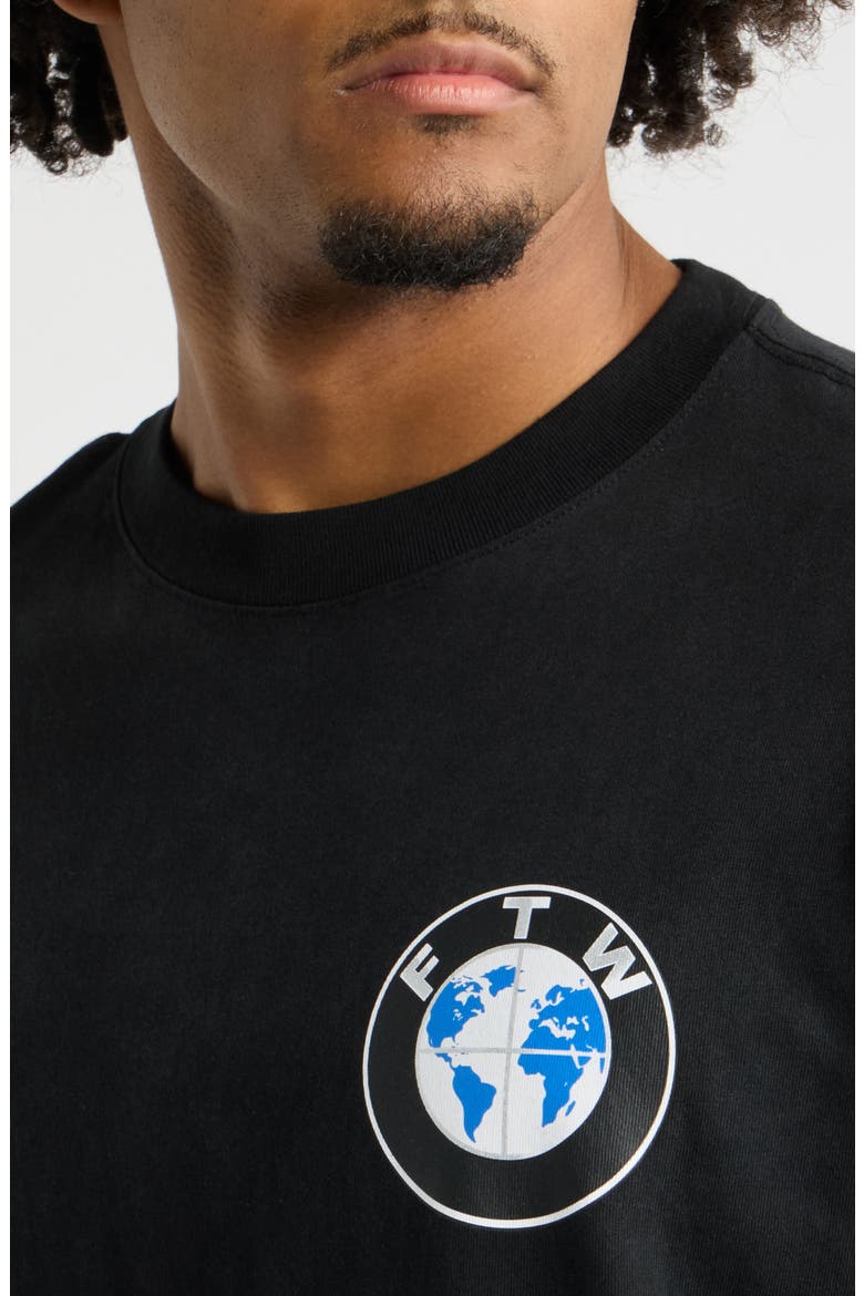 F the World Graphic T-Shirt, Alternate, color, BLACK