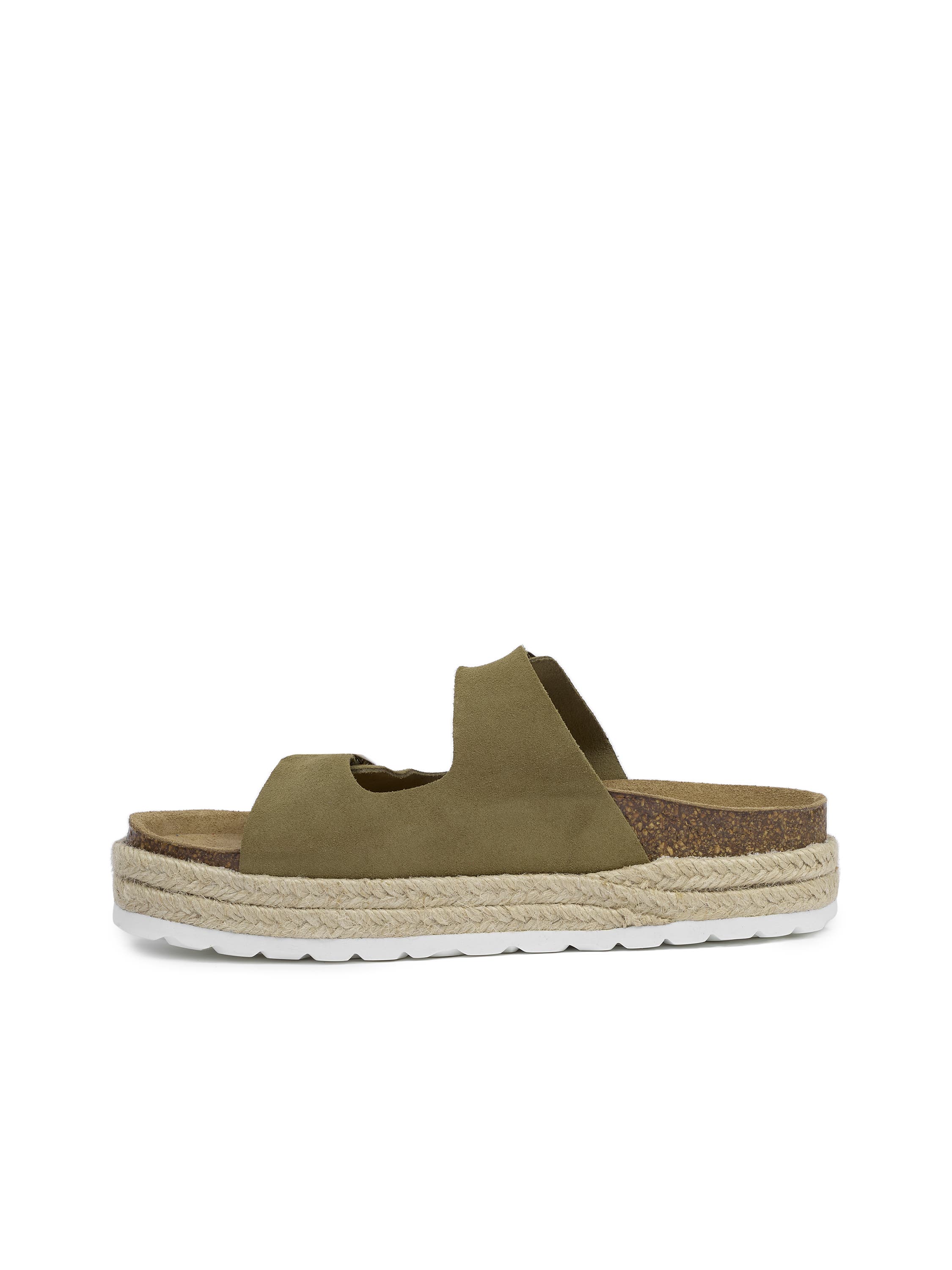 Celtic & Co. Double Buckle Sandal, Alternate, color, Khaki