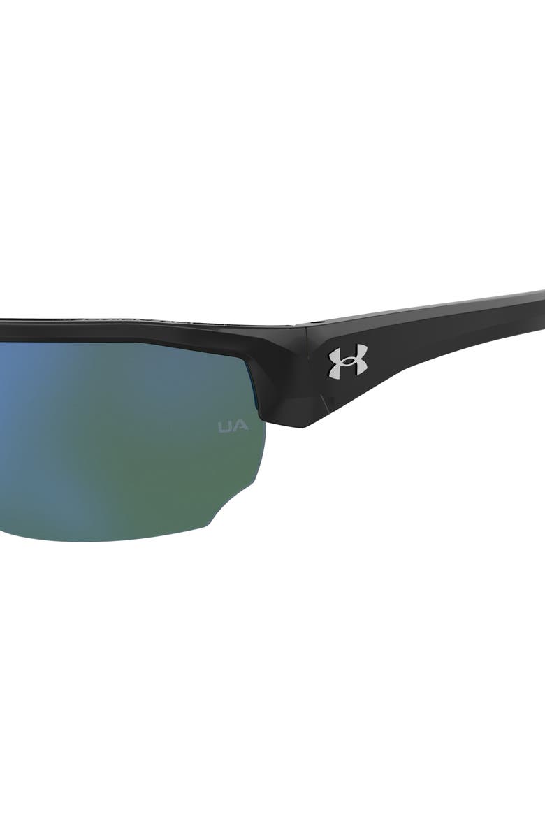 Under Armour 70mm Polarized Oversize Sport Sunglasses, Alternate, color, 