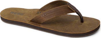 'Draftsmen' Leather Flip Flop