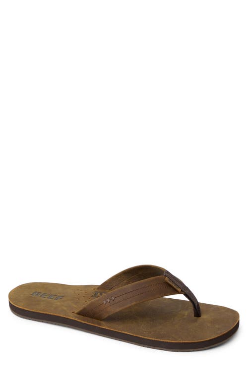 Reef 'draftsmen' Leather Flip Flop
