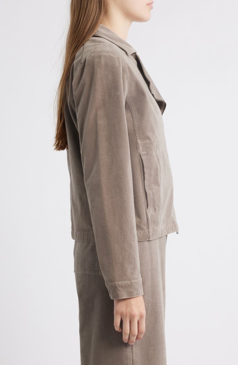 Eileen Fisher Short Rider Jacket, Alternate, color, Taupe