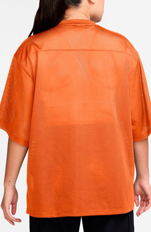 Jordan Brooklyn Oversize Jersey In Orange