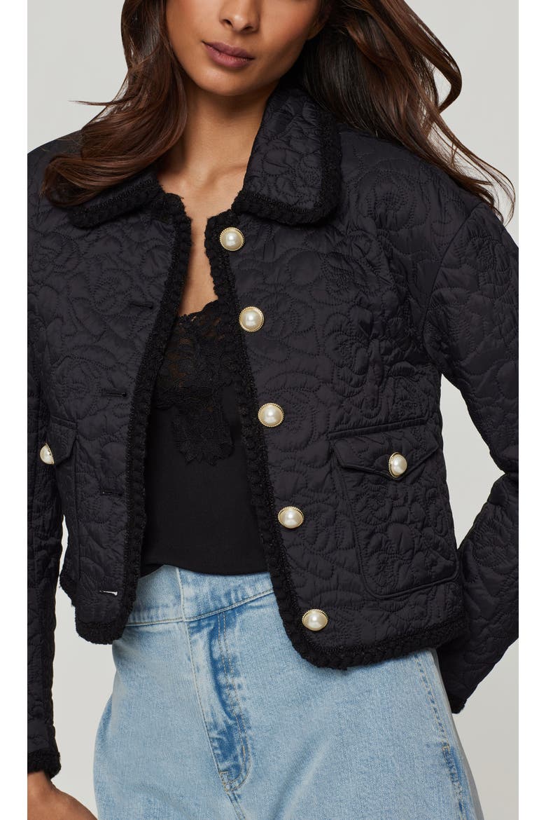 Fabiana Quilted Jacket, Alternate, color, Black