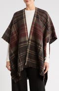 Vince Camuto Classic Plaid Reversible Topper