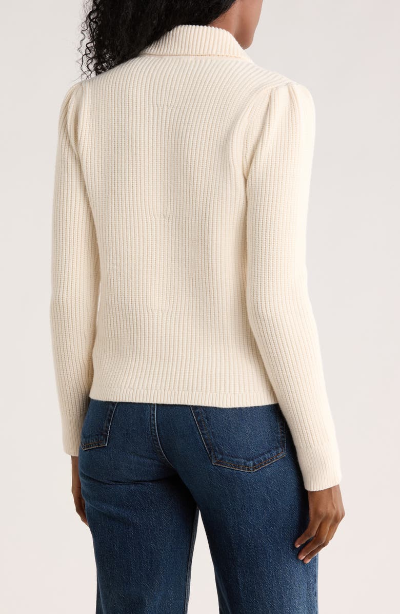 DKNY Jeans Johnny Collar Cardigan, Alternate, color, Blonde