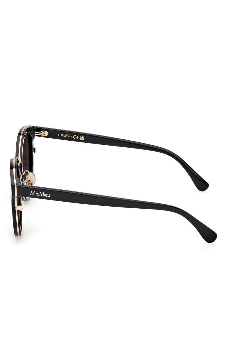 Max Mara 63mm Oversize Round Sunglasses, Alternate, color, 