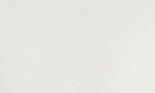Vince Double Collar Waffle Knit Pima Cotton T-shirt In White