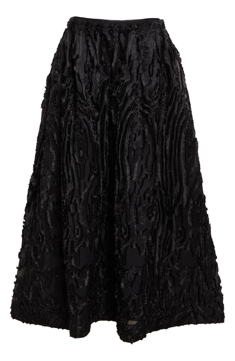 Lafayette 148 New York Wood Grooves Clipped Jacquard Maxi Skirt, Alternate, color,