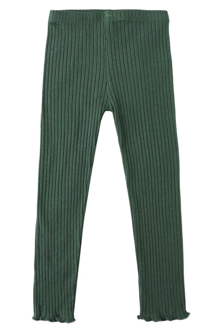 Kids' Rib Knit Leggings, Main, color, GREEN