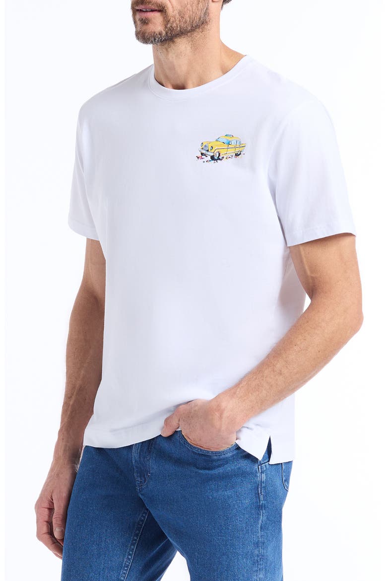 Skyline Cruise Cotton Graphic T-Shirt, Alternate, color, WHITE