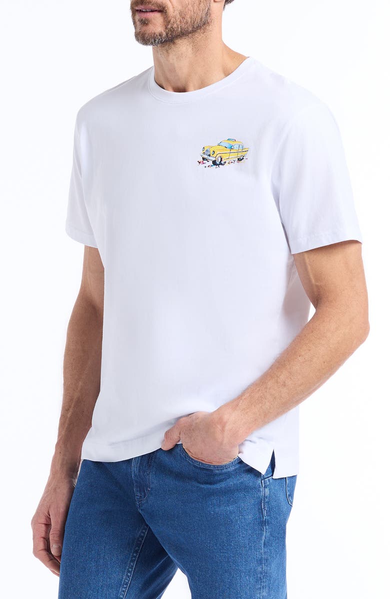 Robert Graham Skyline Cruise Cotton Graphic T-Shirt, Alternate, color, 