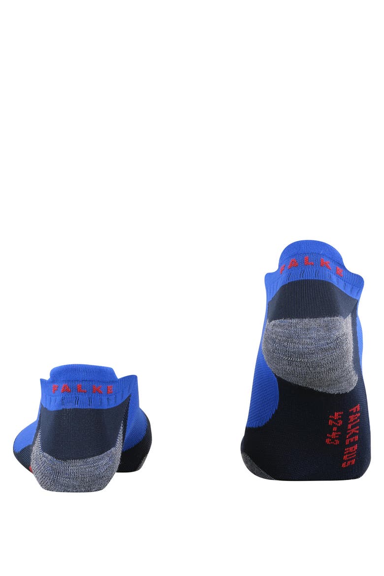 RU5 Race Invisible Running Socks, Alternate, color, Cobalt
